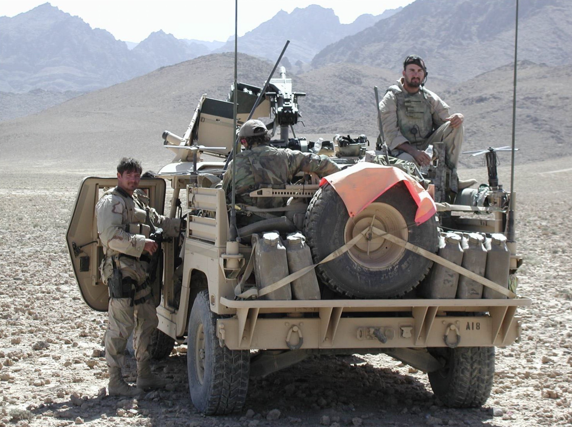 A GMV-S equipped with a Mk 19 grenade launcher in Afghanistan.